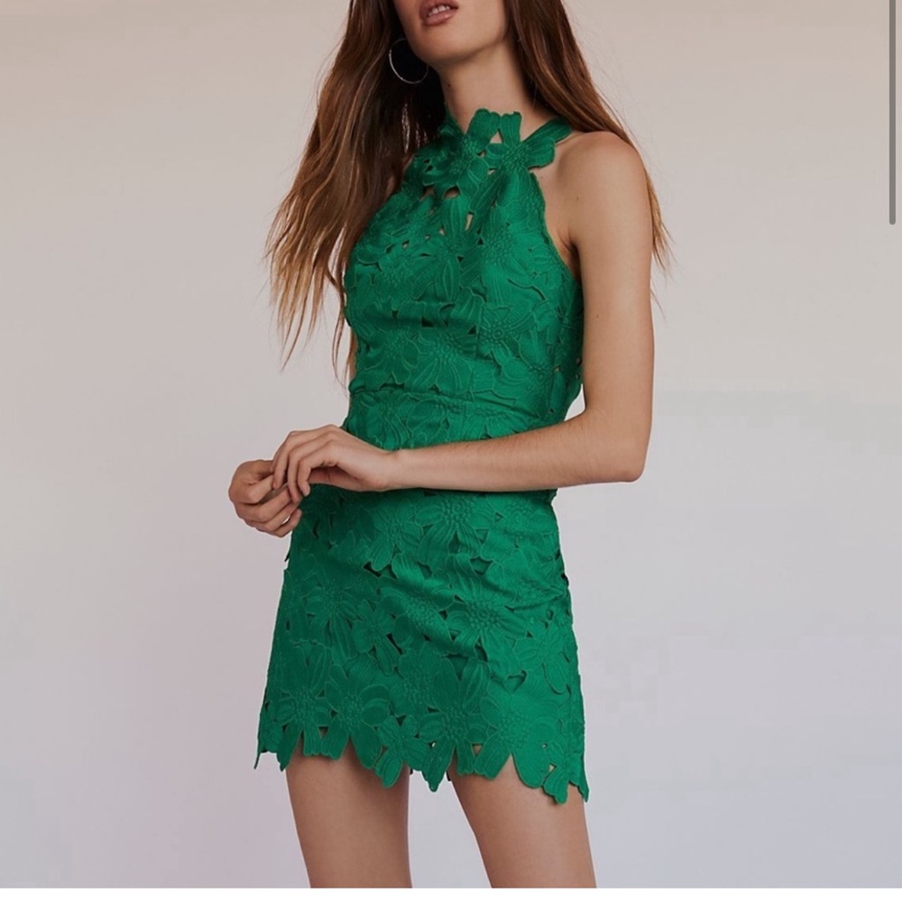 SAYLOR Jessa Dress Green Size XS